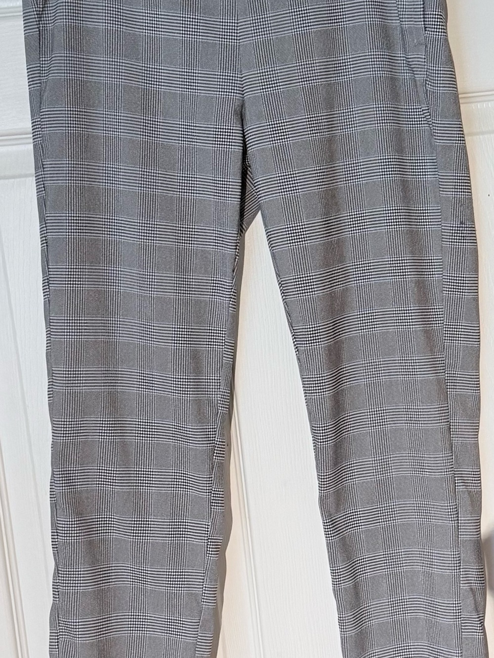 Gray Plaid Women’s Stretch Skinny - Ankle length